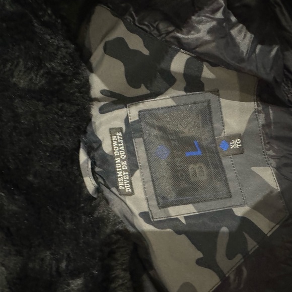 Point zero mens down jacket with fur - Picture 4 of 8